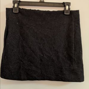 Black Wool Skirt